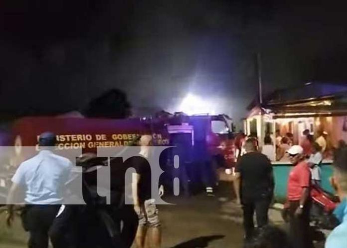 Perdidas materiales deja un incendio en la Isla de Ometepe