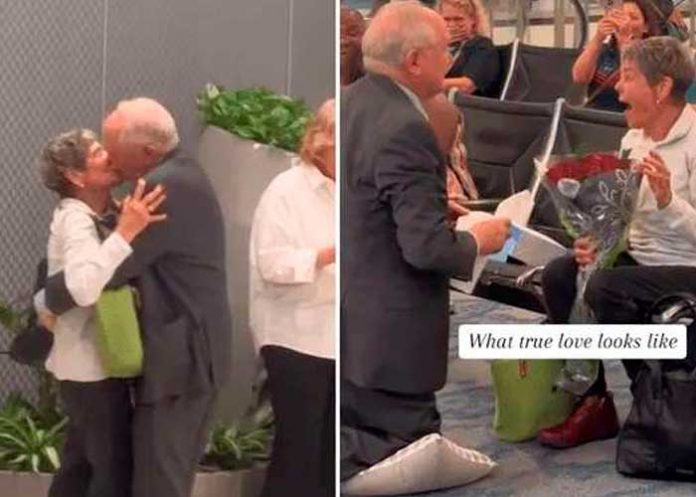 ¡No es tarde! Abuelito propone matrimonio a su amor de secundaria