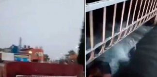 En vivo: Reportero salva a indigente de morir ahogado (Video)