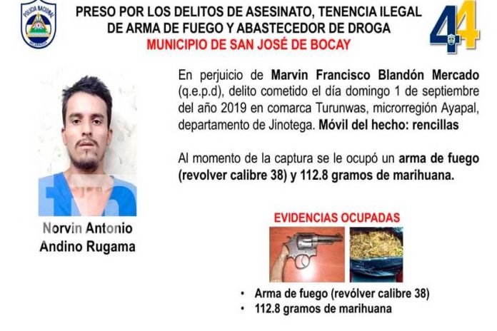 1262217 Foto: Ya están «tras las rejas» tres delincuentes de peligrosidad capturados en Jinotega, continúando con el plan de seguridad en el municipio/ TN8