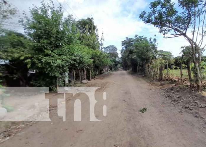 Calles de barrio rural de Nandaime mejoradas e inauguradas por las autoridades