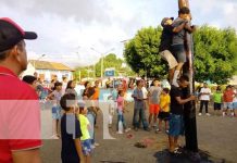 Familias de Ometepe disfrutaron del “palo lucio” en vísperas del 44/19 Foto: Familias de Ometepe disfrutaron del “palo lucio” en vísperas del 44/19 / TN8