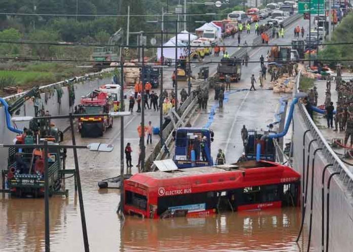 Foto: 37 muertos y 9 desaparecidos por lluvias en Corea del Sur / Cortesía