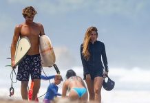 Así fue la caída de Shakira mientras surfeaba en Costa Rica (Video)