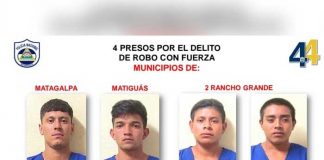 Policía Nacional en Matagalpa realiza la captura de 15 supuestos delincuentes