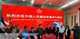 Foto: Nicaragua conmemora el 96 aniversario de la fundación del Ejército Popular de Liberación de China / TN8