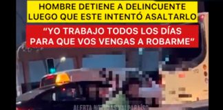Al estilo SmackDown un hombre en Chile, le aplica una llave a un ladrón