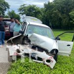 Impacto entre vehículos deja a un conductor lesionado en Crt. Chinandega-Somotillo Foto: Impacto entre vehículos deja a un conductor lesionado en Crt. Chinandega-Somotillo / TN8