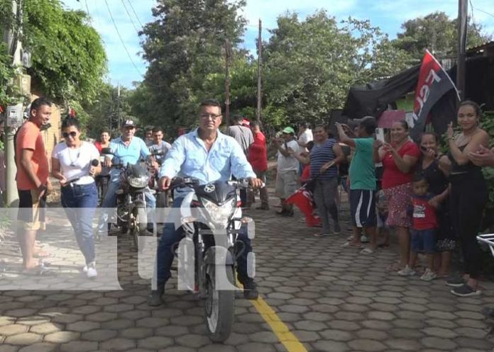 Foto: ¡Beneficio para el pueblo! Inauguran importante calle adoquinada en San Jorge, Rivas / TN8