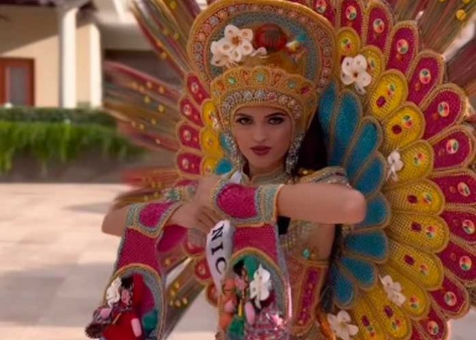 Foto: Andrea Alonso brilló con su traje de fantasía en el Miss Teen Américas 2023, poniendo en alto a Nicaragua en El Salvador / Cortesía
