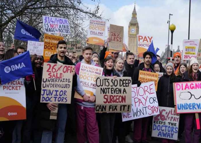 Nuevas huelgas en Reino Unido impactan hospitales y ferrocarriles