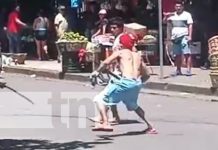 ¡Lindas pinturas! Machetazos en el mercadito de Ciudad Sandino (VIDEO) ¡Lindas pinturas! Machetazos en el mercadito de Ciudad Sandino (VIDEO)