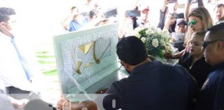 Foto: Entierro del Pastor Rafael Arista en Managua / TN8