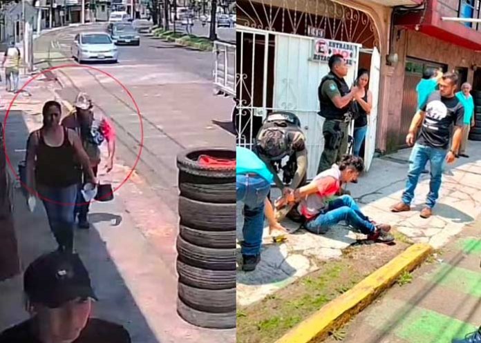 ladron Ladrón que asalta a mujer termina sometido