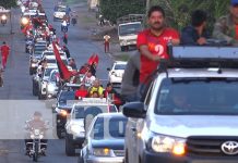 Nicaragua espera a más de 500 hermanos de todo el mundo para la gran fiesta del 45/19 Foto: Caravanas para celebrar el 19 de julio en Nicaragua / TN8