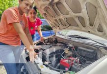 Foto: Mecánica automotriz en el Centro Tecnológico Simón Bolívar, Managua / TN8