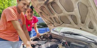 Foto: Mecánica automotriz en el Centro Tecnológico Simón Bolívar, Managua / TN8
