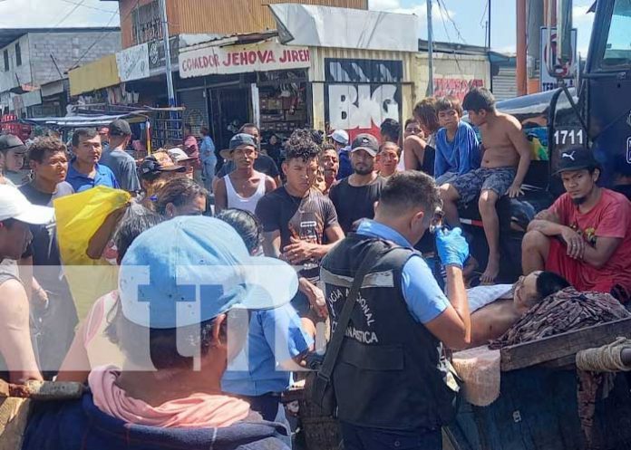 Foto: Muerte de un carretonero en el Mercado Oriental, Managua / TN8