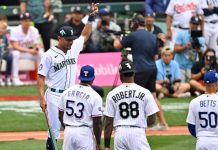 grandes, ligas, mlb, béisbol, juego, estrellas