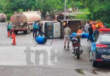 Un menor lesionado y daños materiales dejó un accidente de tránsito en Lóvago Chontales Foto: Un menor lesionado y daños materiales dejó como resultado un accidente de tránsito Lóvato Chontales, luego de que se irespera el alto / TN8