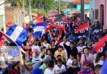 Familias de los departamentos celebraron en aniversario 44 de la Revolución Sandinista