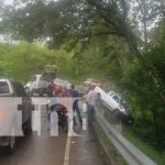 Invasión de carril en la «Bajada del Diablo», sector Matiguás a Río Blanco Foto: Accidente en la pista que conduce Matiguás a Río Blanco / TN8