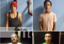 Ya están presos «los espadachines» del Mercadito de Ciudad Sandino Foto: Captura de sujetos violentos en Ciudad Sandino / TN8