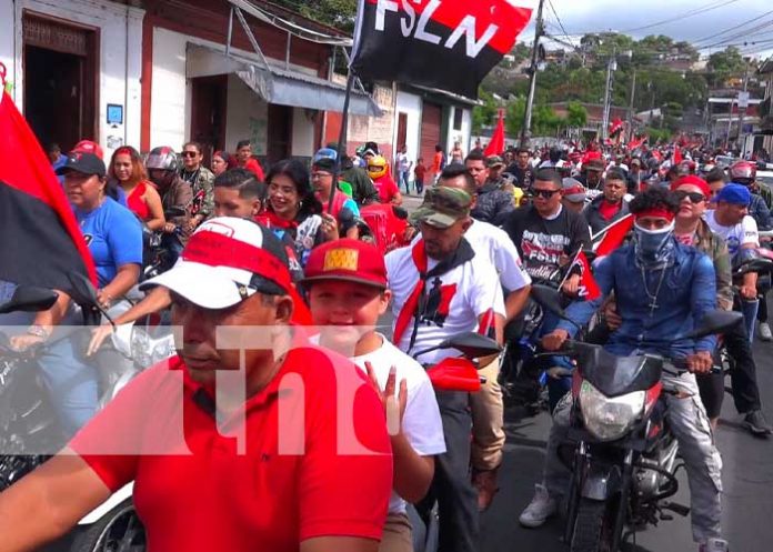 Caminata en celebración del 19 de julio en Matagalpa y Somoto