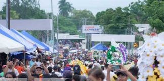 Tradicional recorrido de la imagen de Santo Domingo de Guzmán en Managua