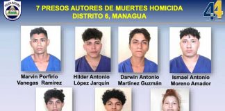 Presentan a 7 presuntos autores de una muerte homicida en el barrio Canadá Sur