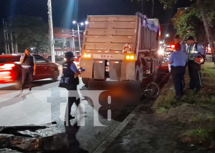 Menor de trece años pierde la vida tras ser arrollado por un camión en Managua