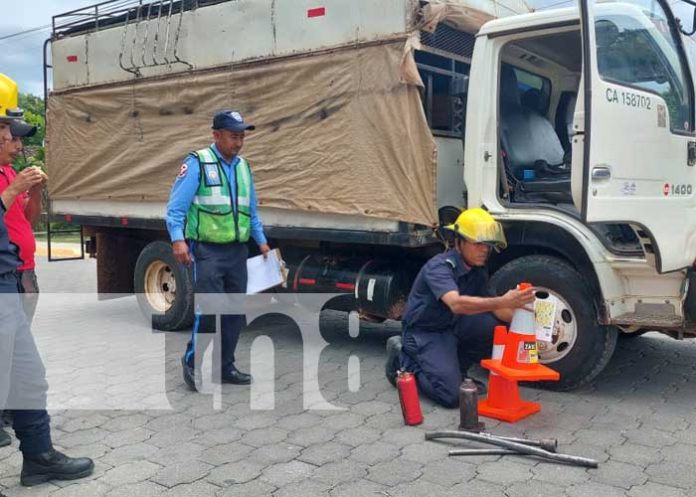 Realizan plan de inspección mecánica en unidades de trasporte en Somoto, Madriz