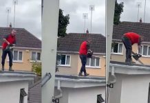 ¡Por mala paga! Hombre quiebra techo de una casa a personas morosas ¡Por mala paga! Hombre quiebra techo de una casa a personas morosas