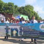 Foto: Estudiantes y maestros del distrito VI de Managua, participaron en un desfile en honor a las fiestas patrias/TN8