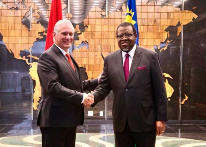 Presidente de Cuba concluye exitosa gira por África en Namibia