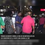 Motociclista muere luego de impactar en la parte trasera de un bus en La Fuente, Managua Foto: Una persona muere luego de ser impactado por un vehículo en La Fuente, Managua