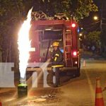 Tanque de gas, casi provoca una tragedia en la Isla de Ometepe Foto: Tanque de gas, casi provoca una tragedia en la Isla de Ometepe/TN8