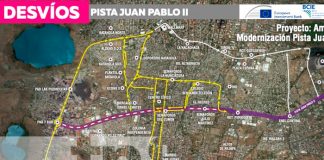 Ojo: Así será el nuevo recorrido de la Ruta 210 en Managua