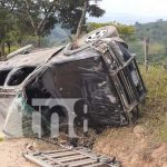 Dos personas resultaron lesionadas tras fuerte impacto en Wiwilí, Jinotega Foto: Dos personas resultaron lesionadas tras fuerte impacto en Wiwilí, Jinotega / TN8