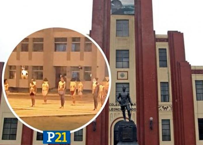 2 Foto: Colegio militar peruano es denunciado al obligar a alumnos a formar desnudos a la intemperie/cortesía