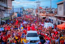 Pueblo de Venezuela apoya al Gobierno y repudian las Sanciones de EEUU Foto:Pueblo de Venezuela apoya al Gobierno y repudian las Sanciones de EEUU/Cortesía