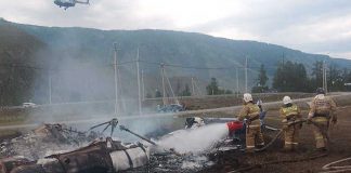 Foto: Brutal impacto de helicóptero deja 3 muertos en Rusia / cortesía