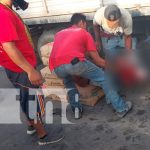 Fuerte impacto entre dos camiones deja a dos personas lesionadas en Estelí