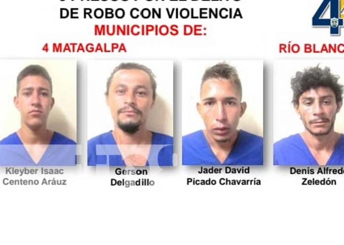 Foto:Homicidas junto a otros delincuentes fueron capturados en Matagalpa / TN8