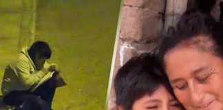 Niño hacía sus tareas en la calle porque en casa no tenía luz, esta es su historia