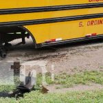 Foto: Ciclista lesionado al ser impactado por una llanta de un bus en La Libertad, Chontales / TN8