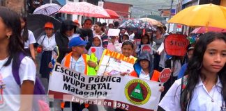 Autoridades y estudiantes realizan Campaña de Prevención de Accidentes en Matagalpa