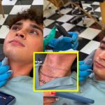 Se tatuaba el nombre de su novia cuando llamó para terminarlo