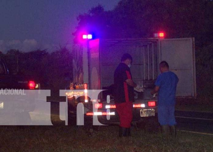 Foto: Mortal accidente de tránsito en Sabana Grande, Managua / TN8