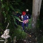 ¿Iba hasta el ayote? Perdió el control de la moto y se cayó de un puente Foto: Motociclista se precipita en un puente en El Ayote / TN8